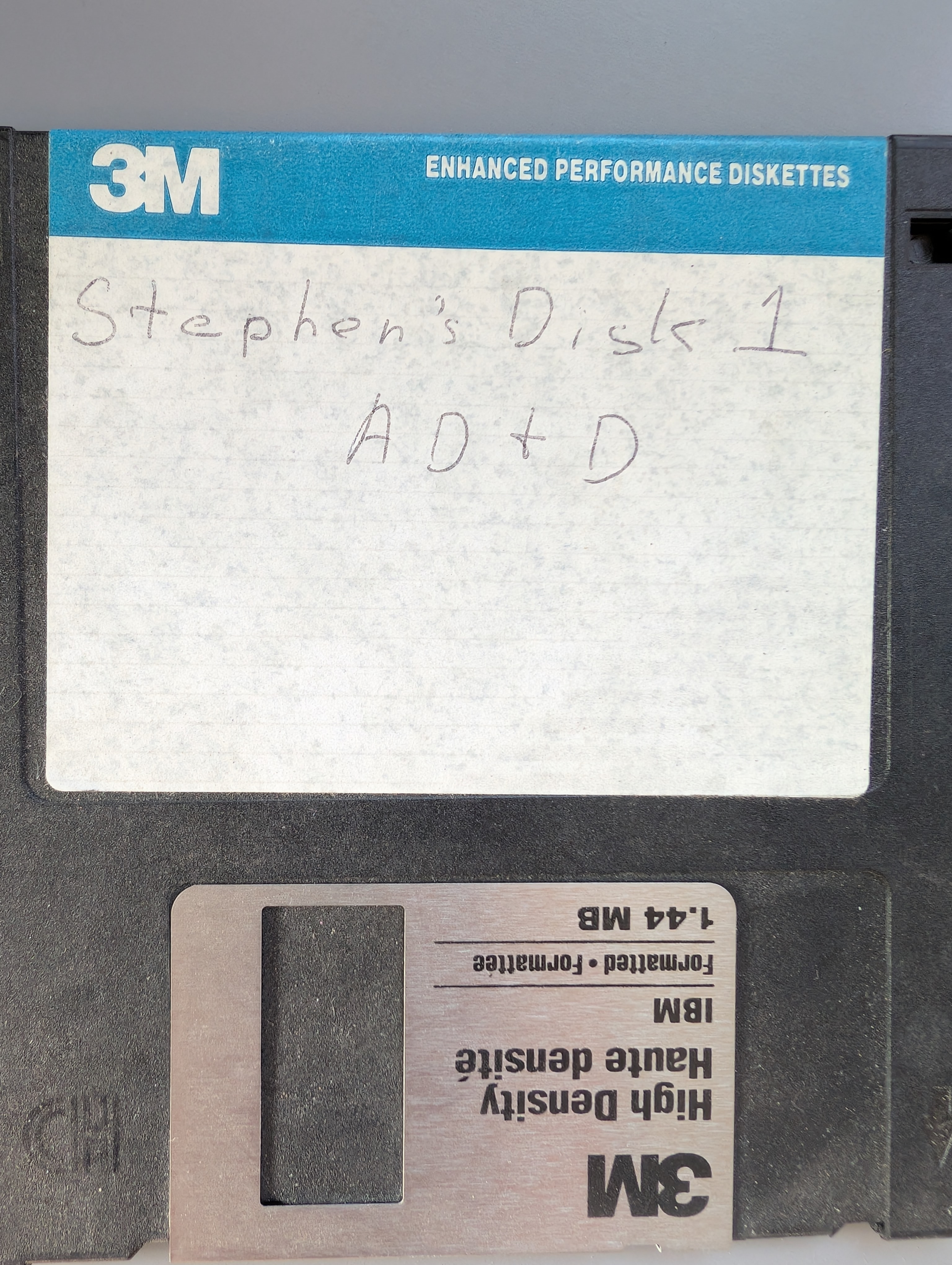 I'm really curious what is on this disk, if you have a way to read it let me know Old Floppy Disk